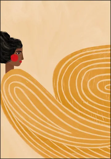 The Woman With The Yellow Stripes