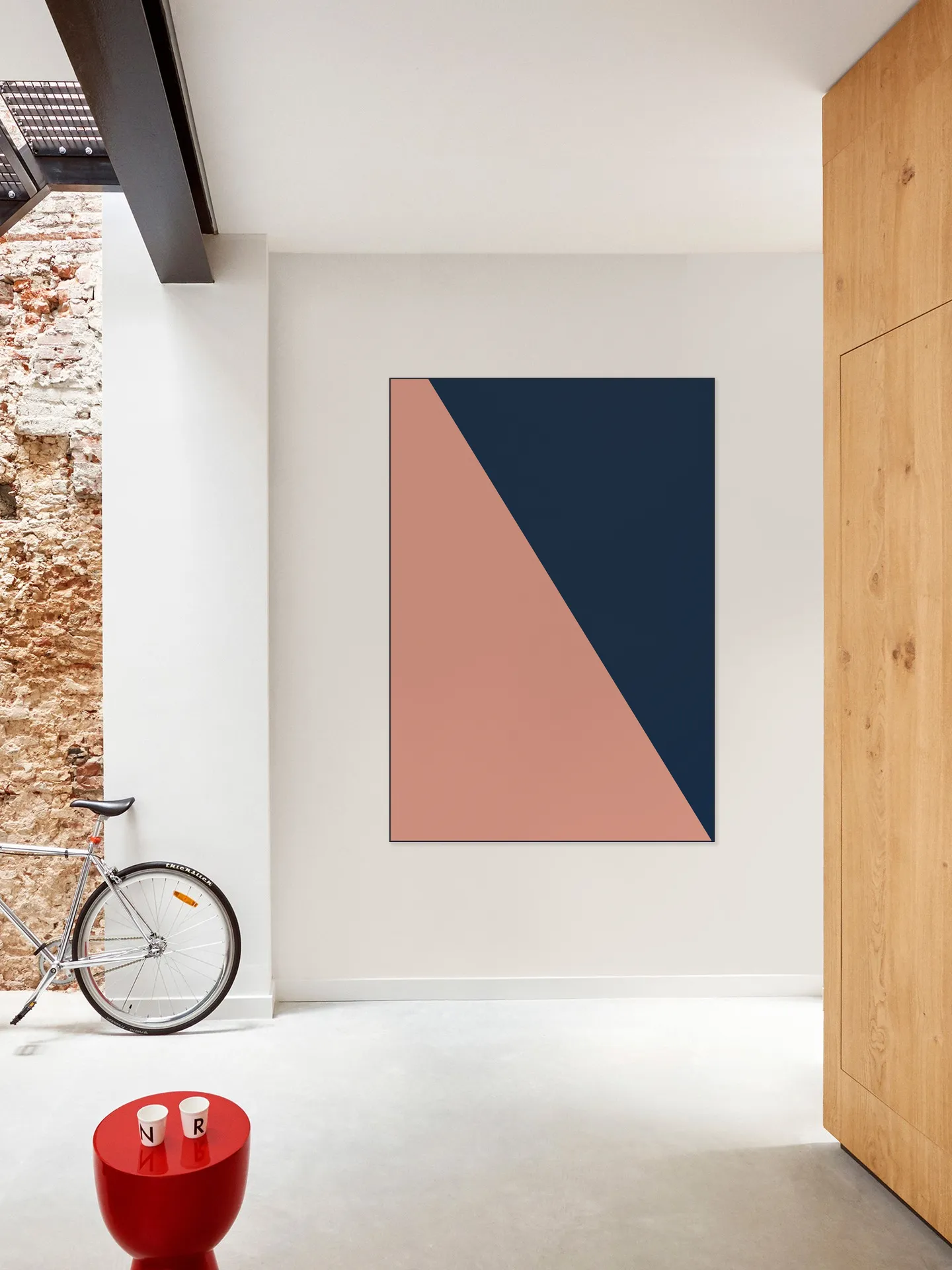 Color blocking - Pink Blue