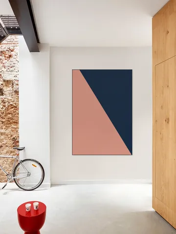 Color blocking - Pink Blue