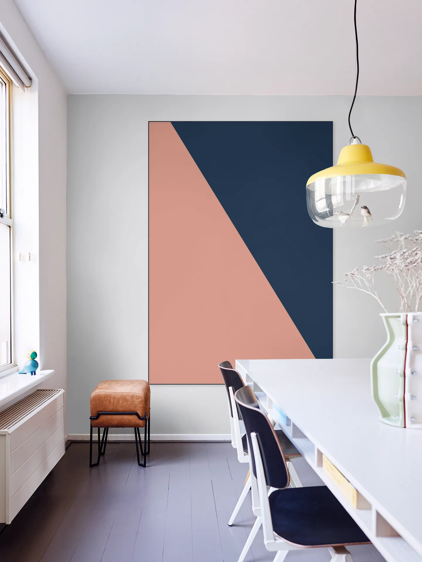 Color blocking - Pink Blue