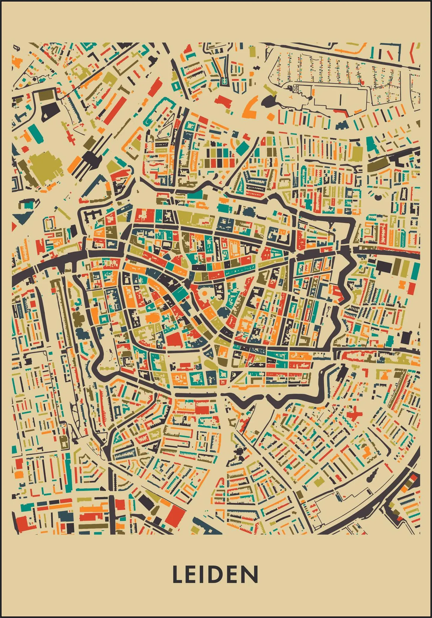 Leiden Mosaic Map