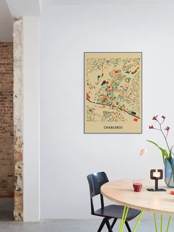 Charleroi Mosaic Map