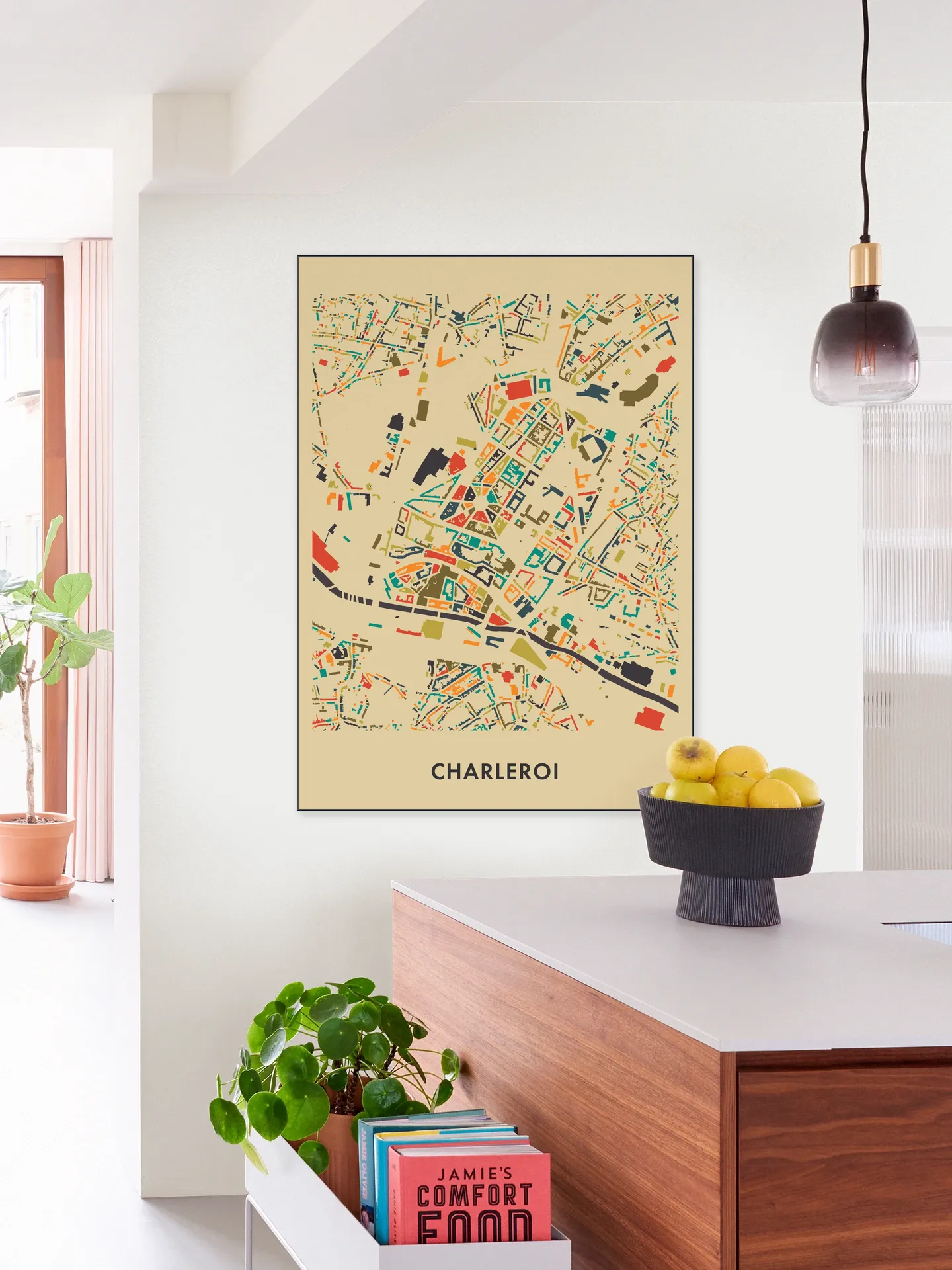 Charleroi Mosaic Map