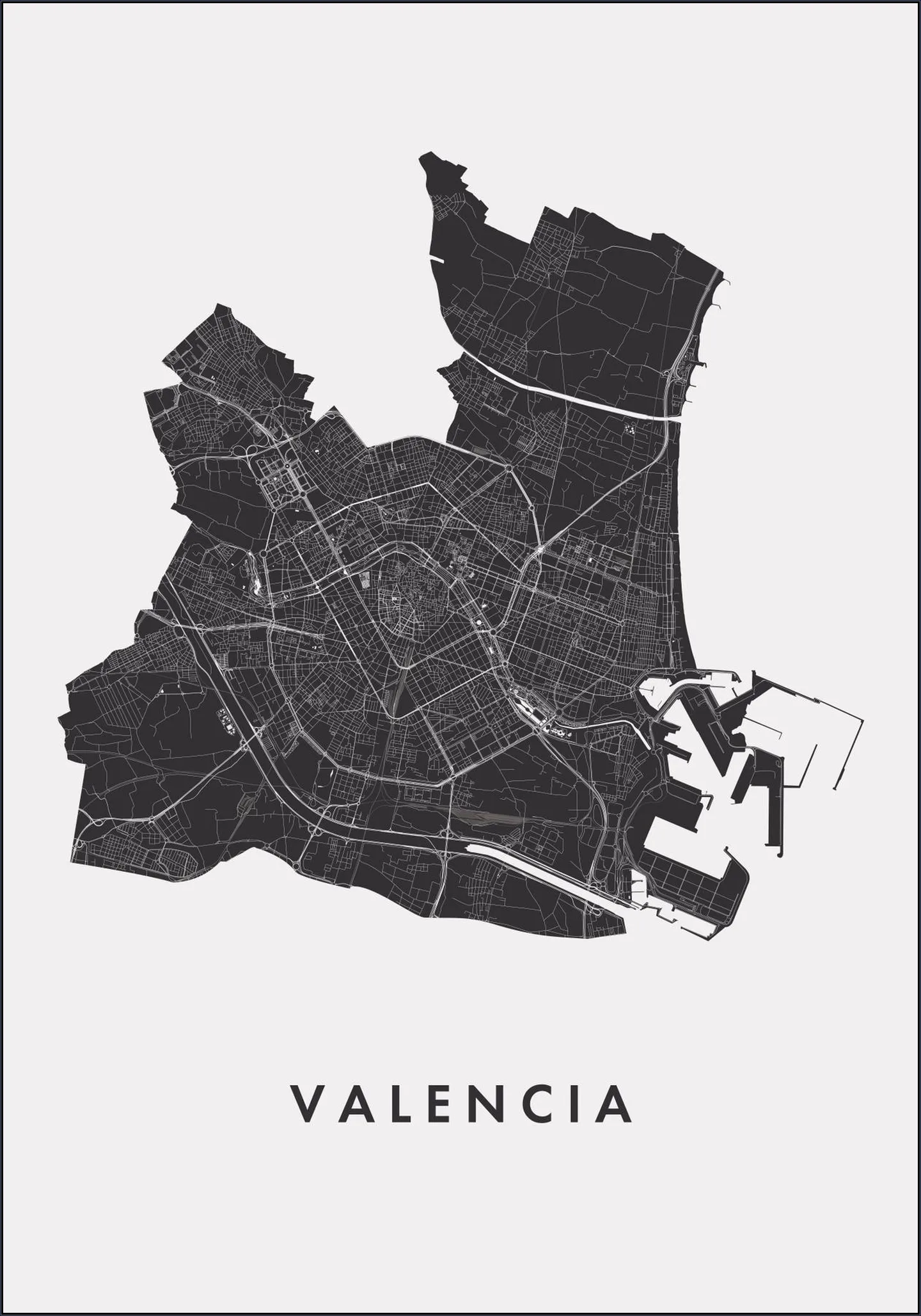 Valencia City Map