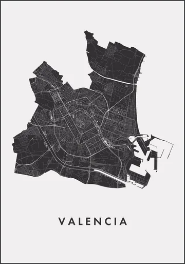 Valencia City Map