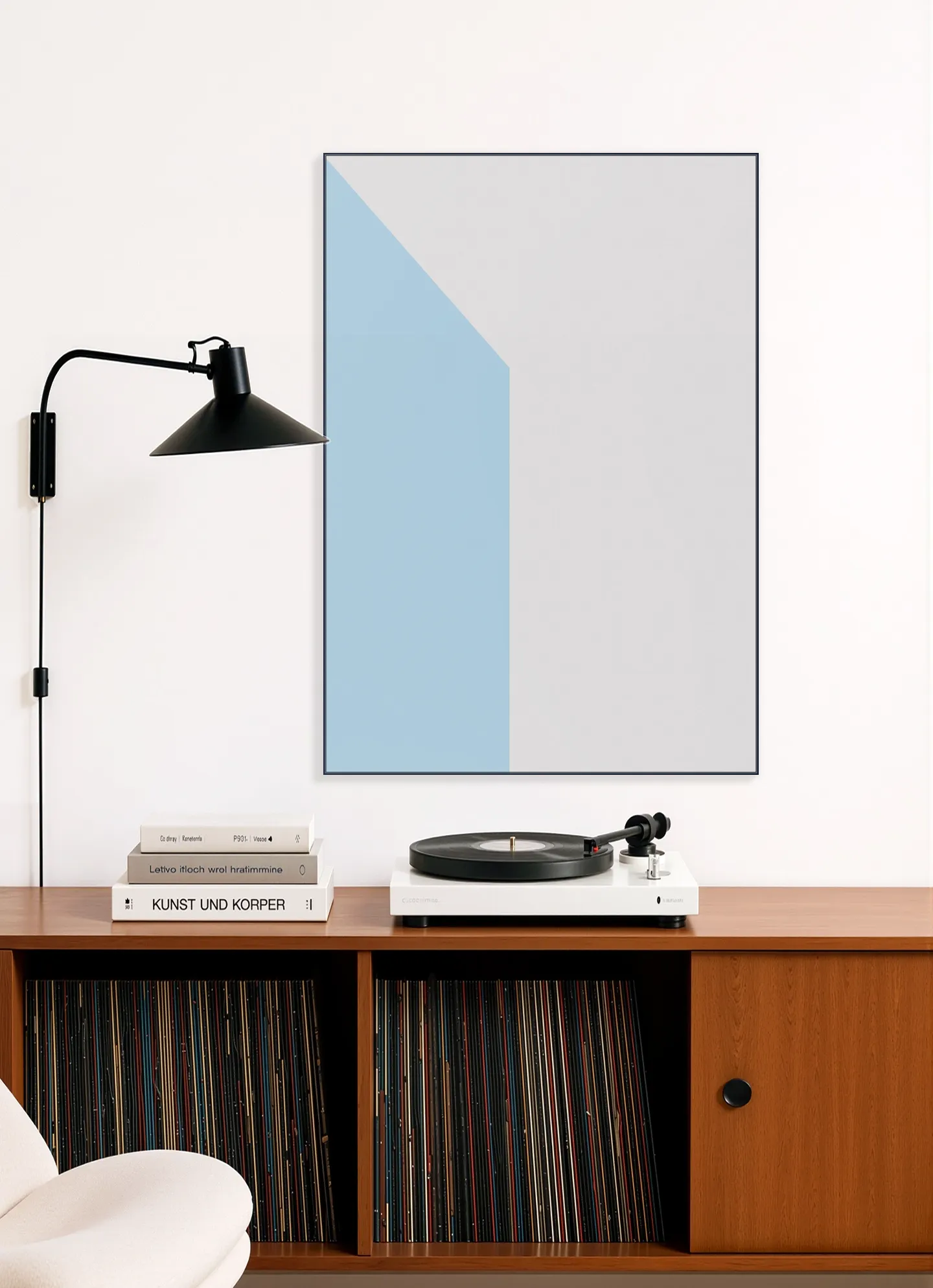 Color blocking - Grey Blue