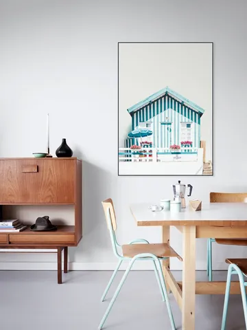 Blue Striped Houses