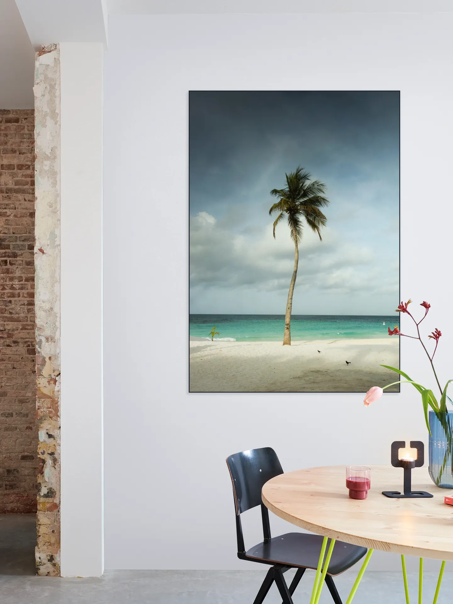 Whispering Palm Above The Caribbean Silence