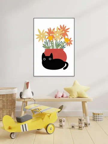 Vase with Cat