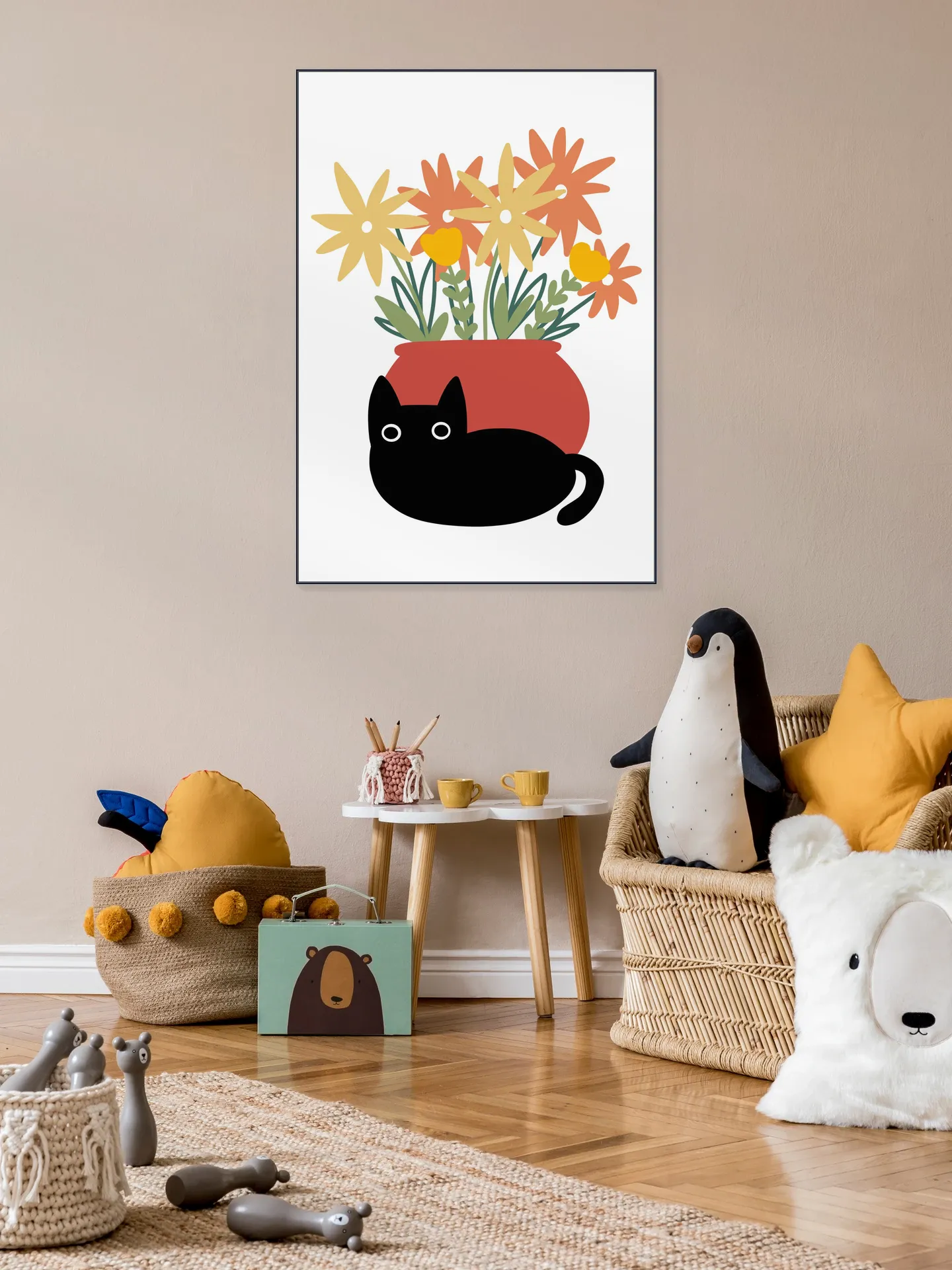 Vase with Cat