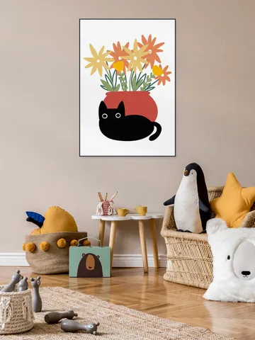 Vase with Cat