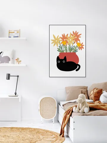 Vase with Cat