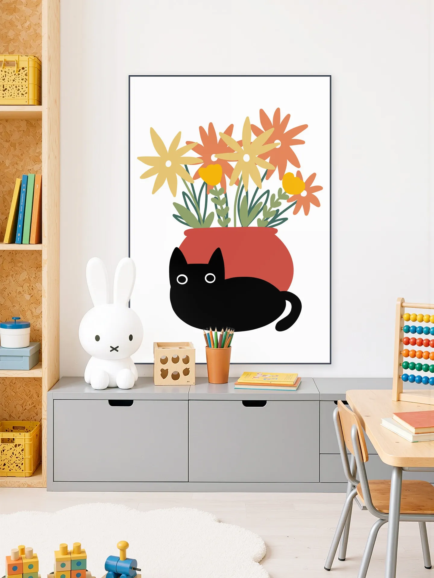 Vase with Cat