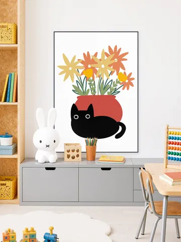 Vase with Cat