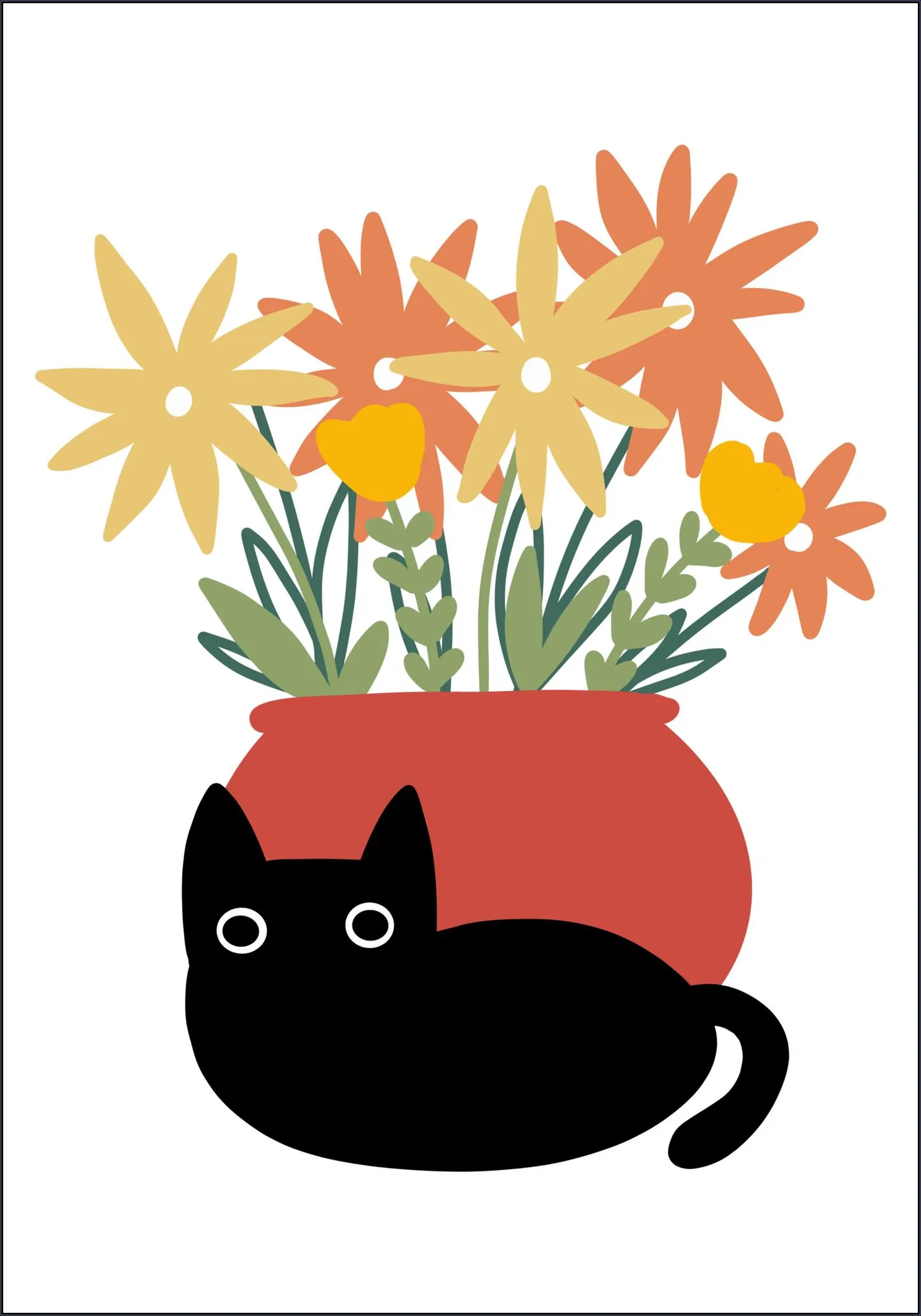 Vase with Cat