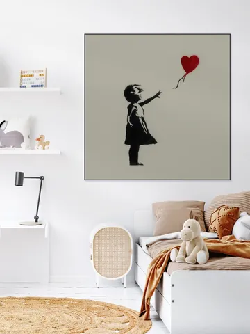 Girl with Balloon green