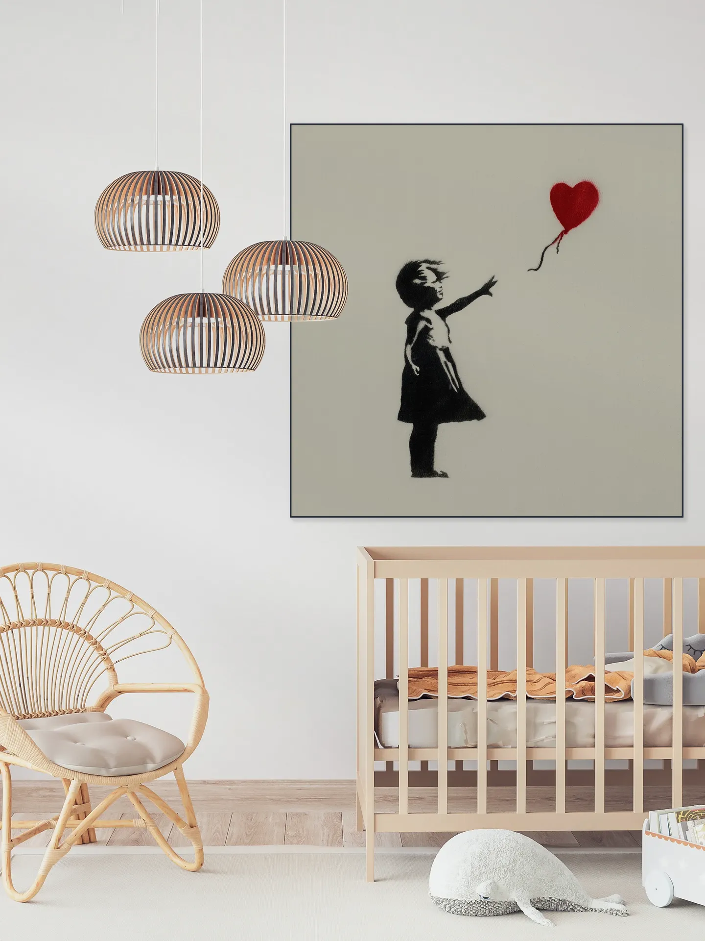 Girl with Balloon green