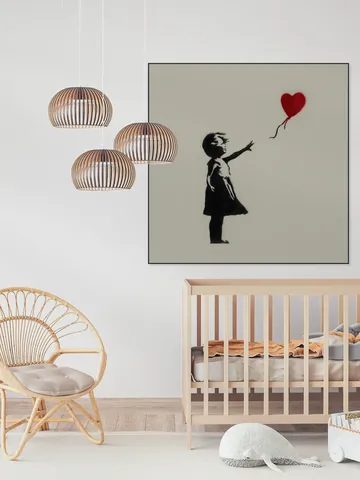 Girl with Balloon green