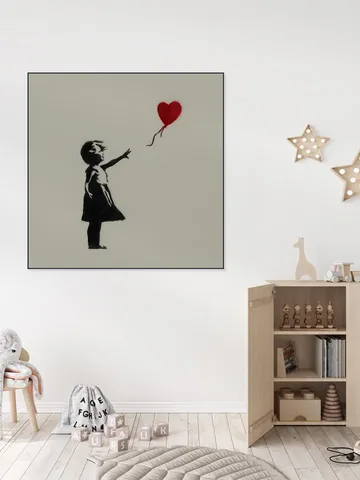 Girl with Balloon green