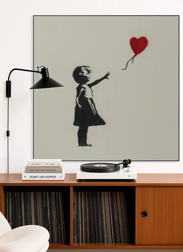 Girl with Balloon green