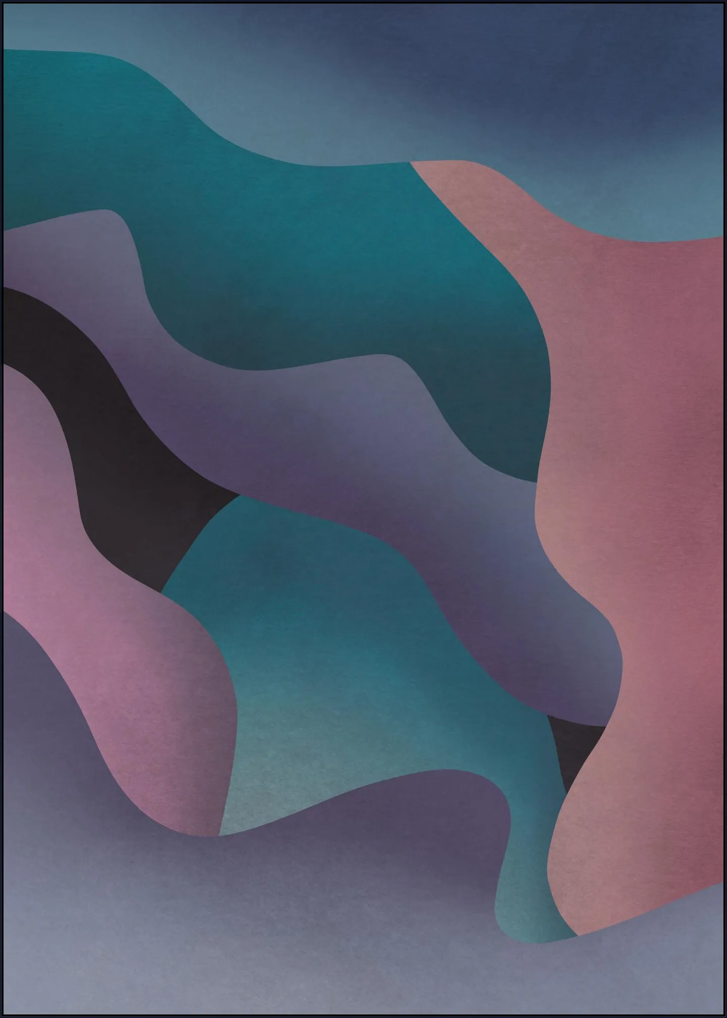 Purple Fluid Abstract