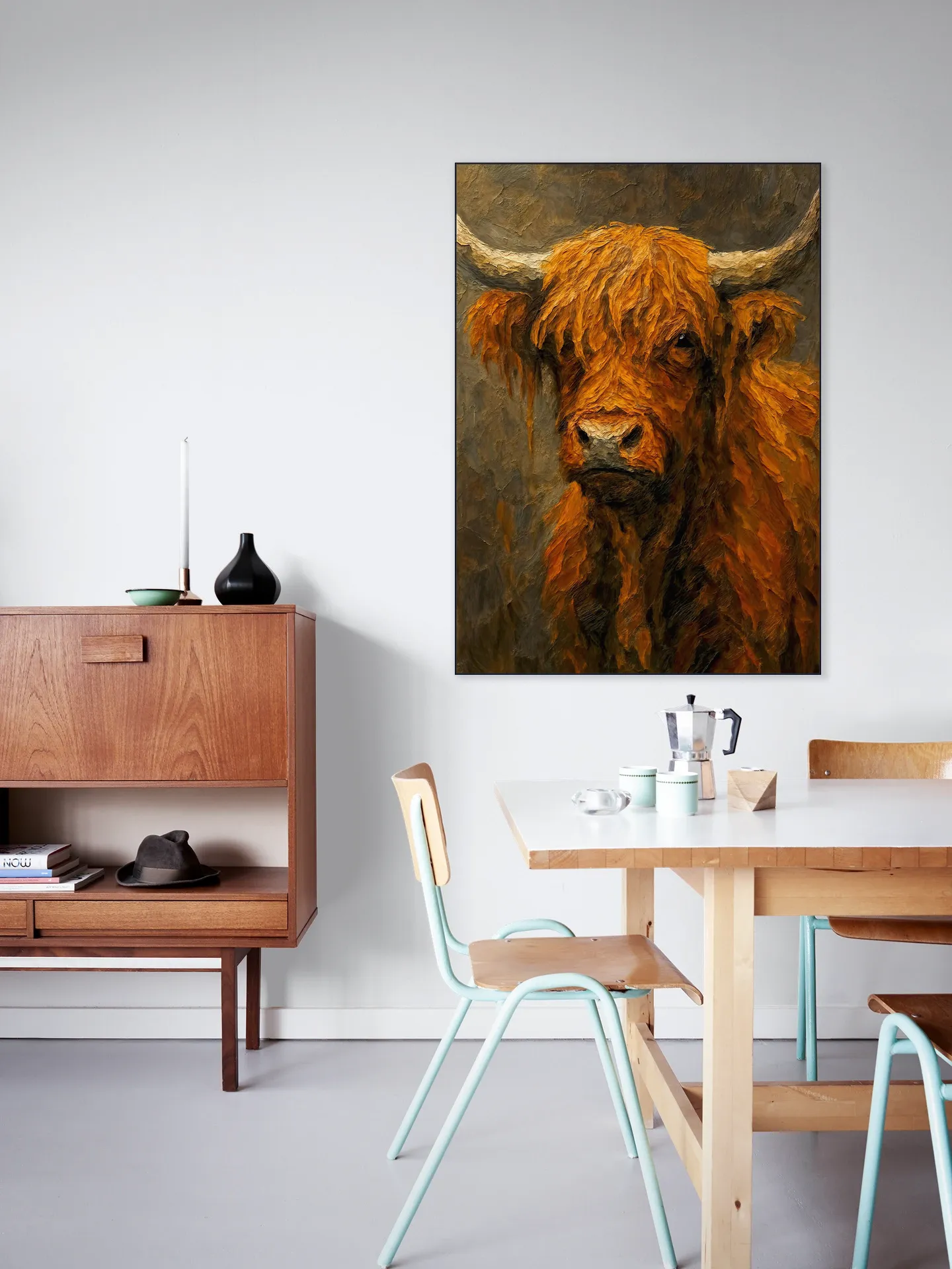 Red-brown Scottish Highlander