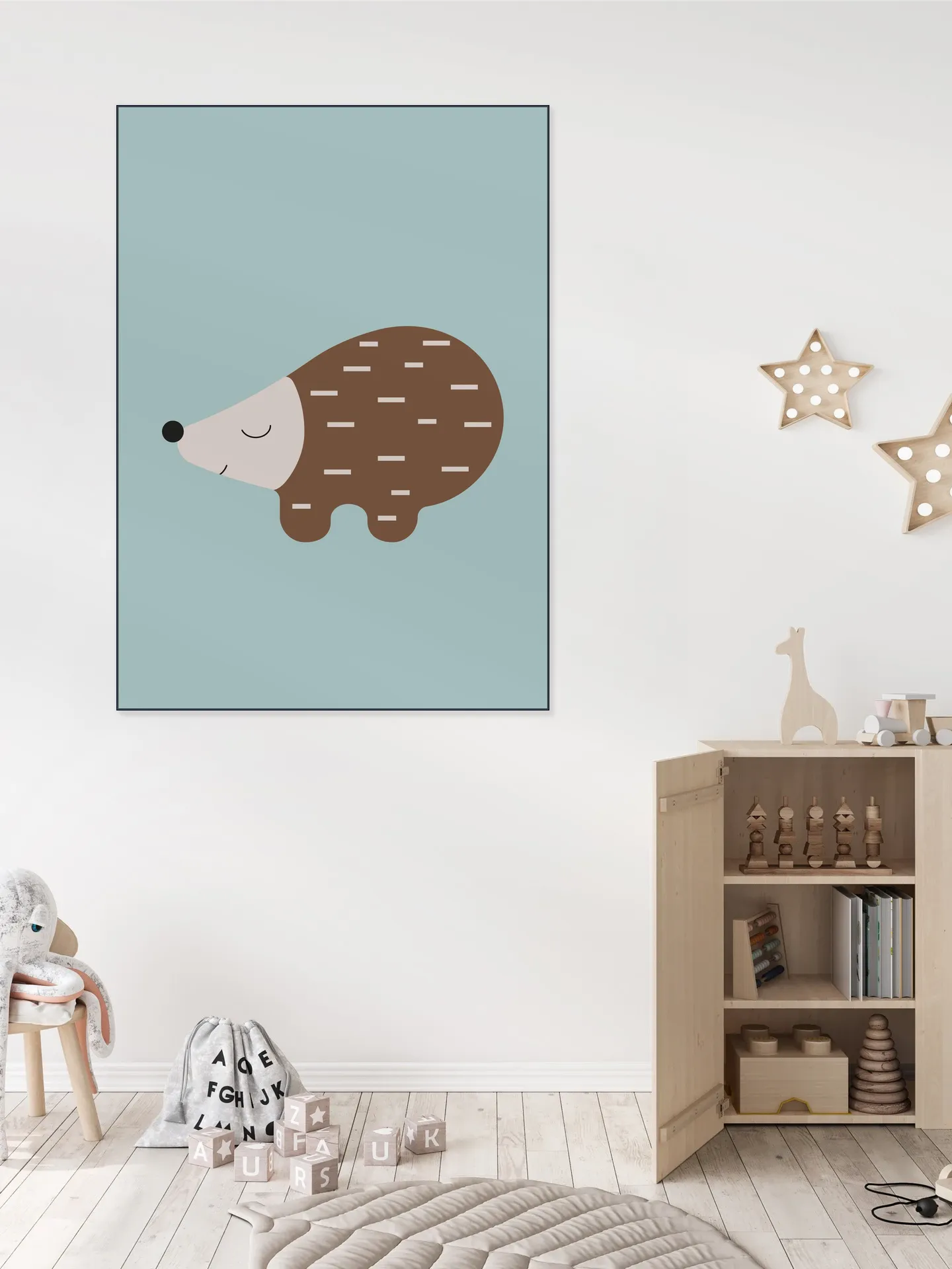 Happy Hedgehog Blue