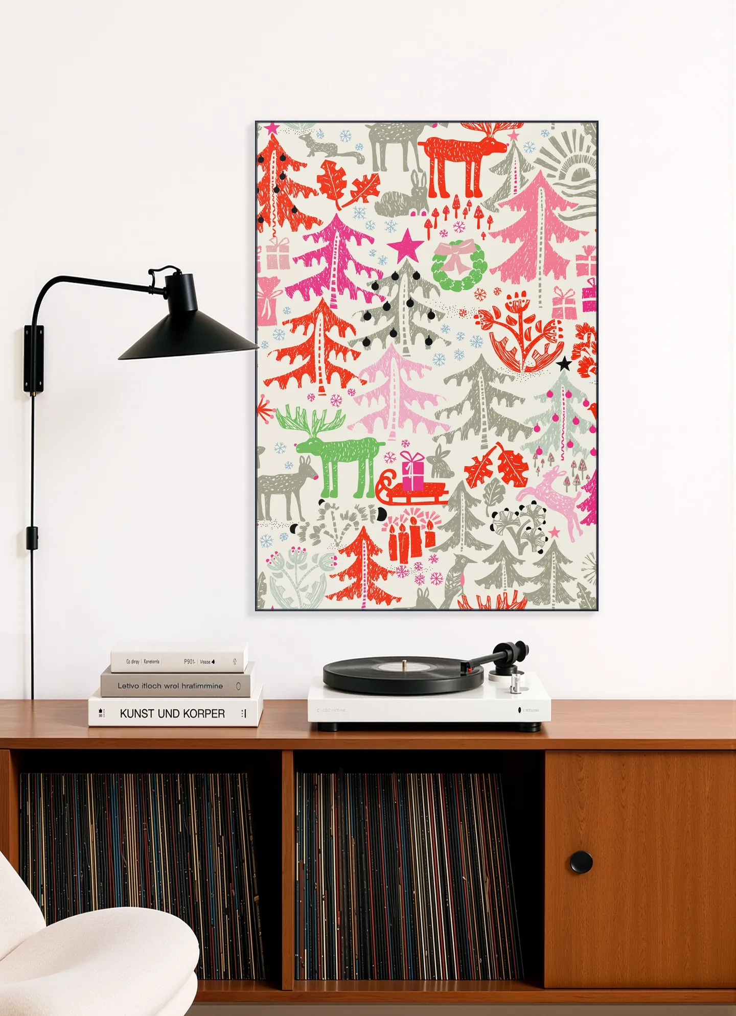 X-Mas Winter Forest Pattern
