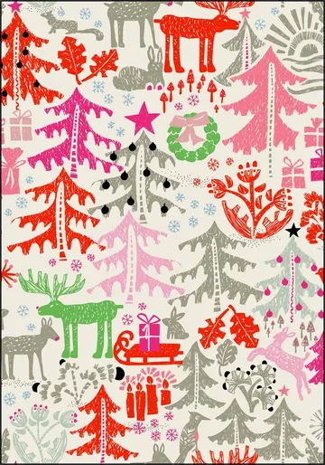 X-Mas Winter Forest Pattern