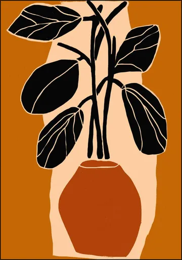 Bold Leaf Silhouette