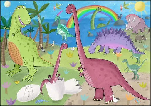 Cute Dinosaur in the Jurassic Park 