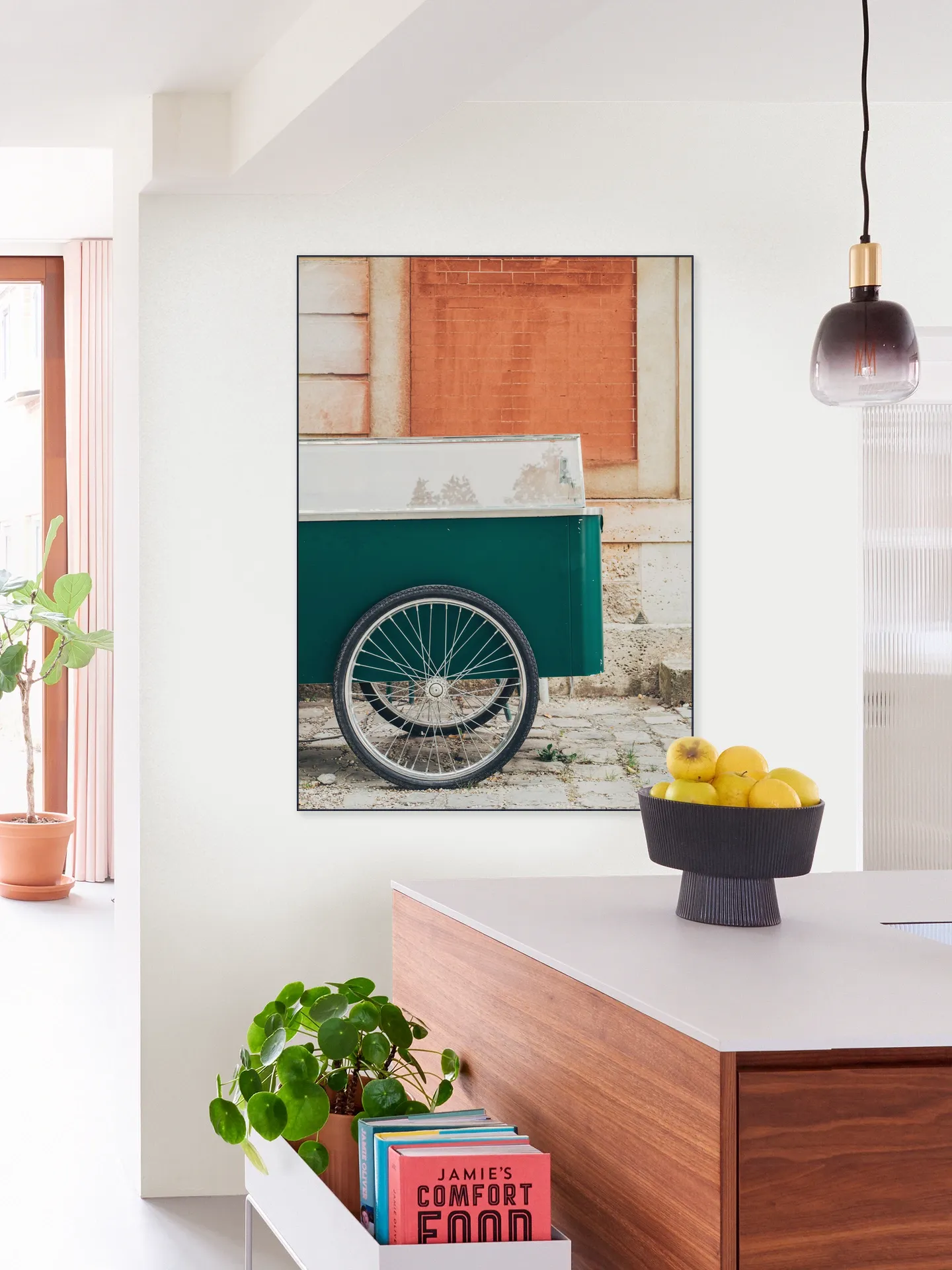 Cart on Orange