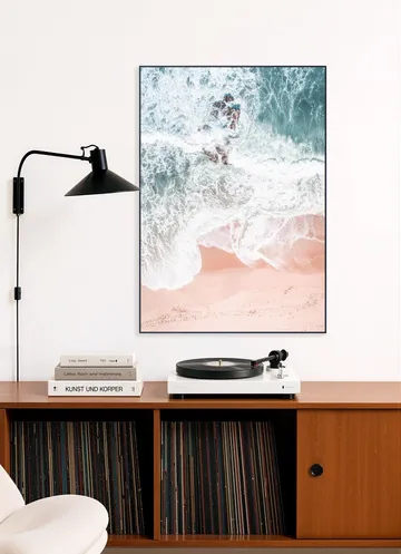 Aerial Ocean Crashing Waves