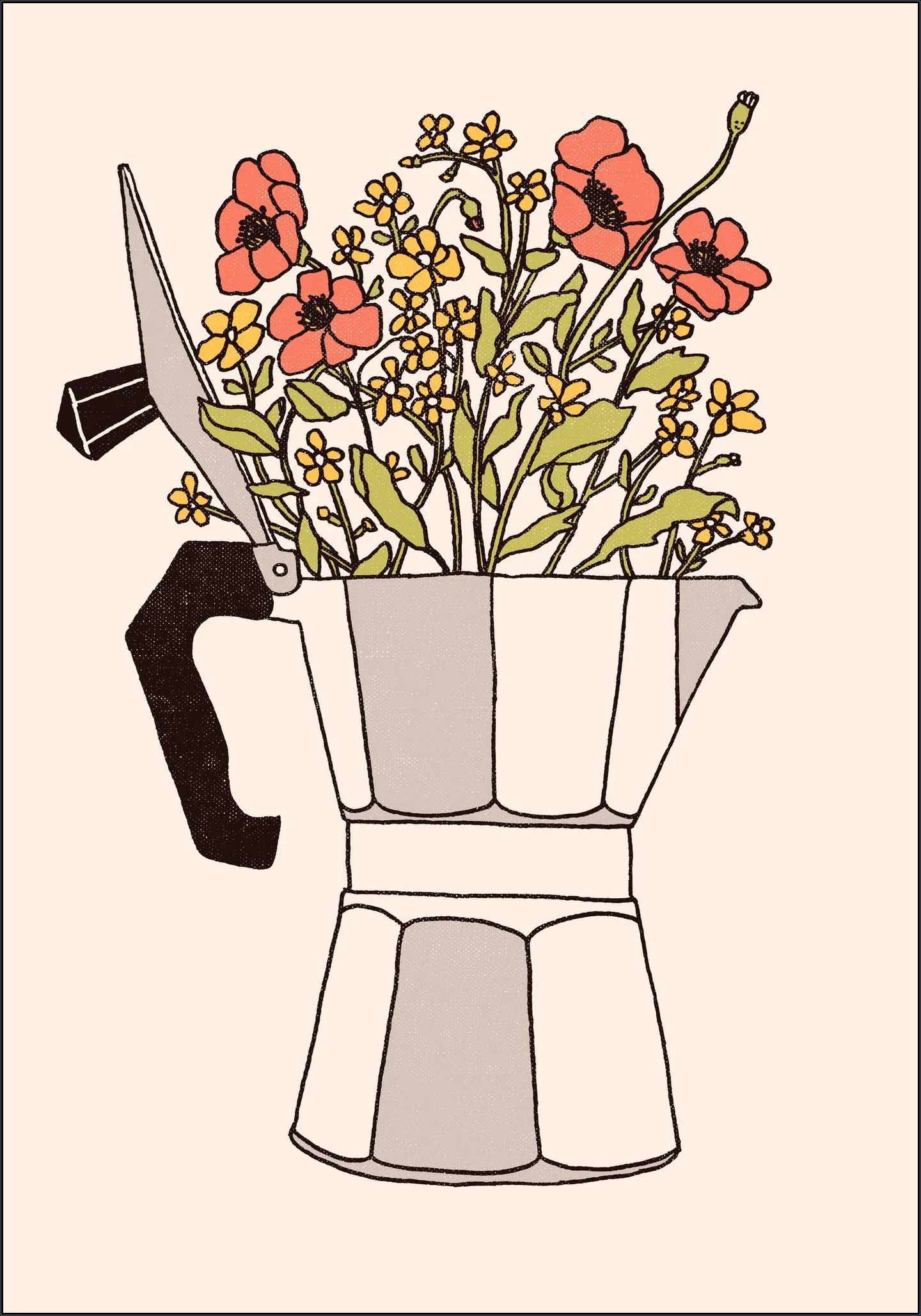 Moka Flowers Color