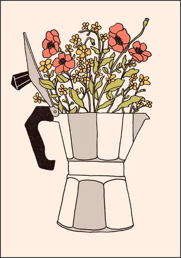 Moka Flowers Color