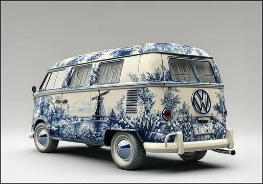 Delft Blue VW Bus 