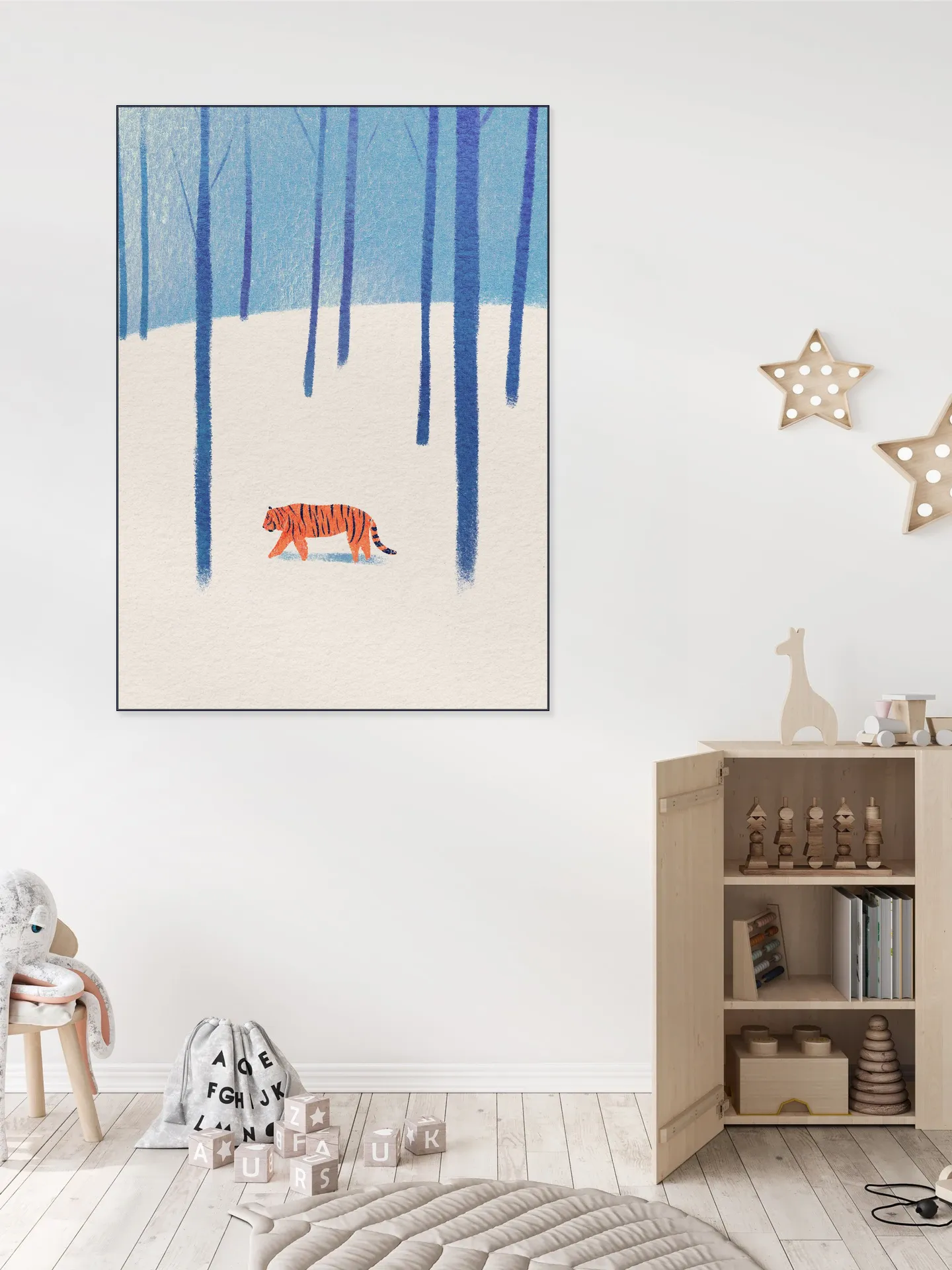 Tiger In The Snow