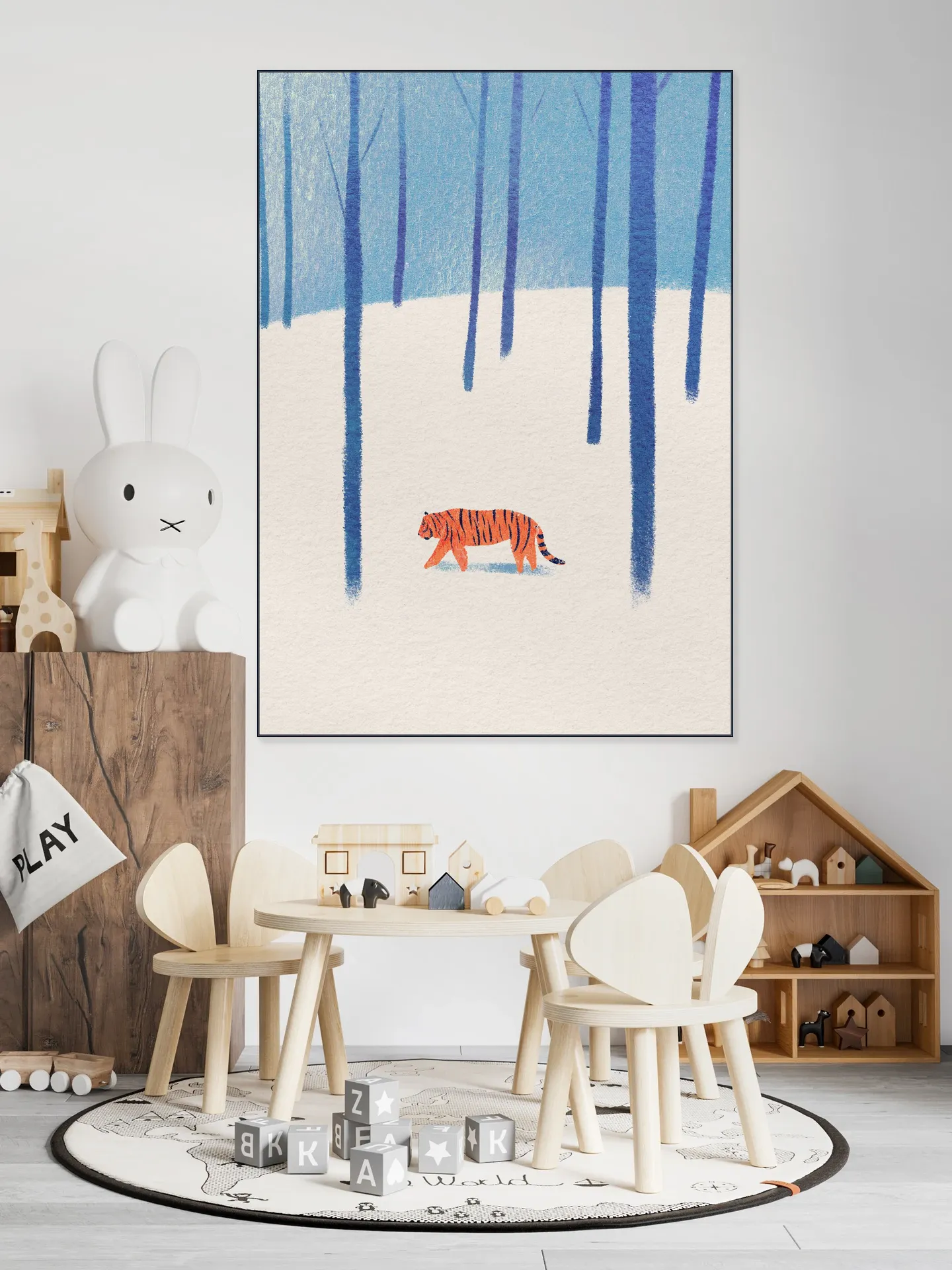 Tiger In The Snow