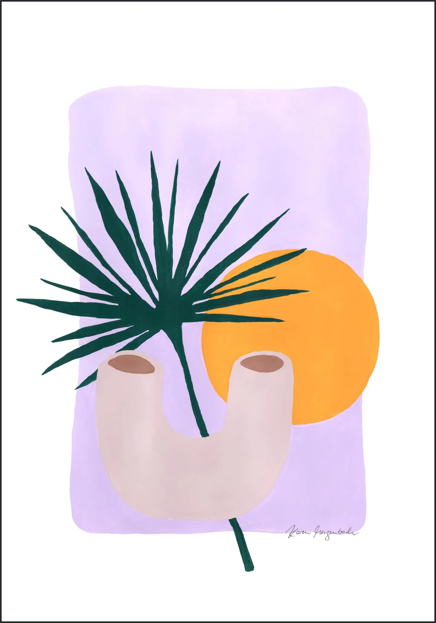 Fan Palm and Sunshine