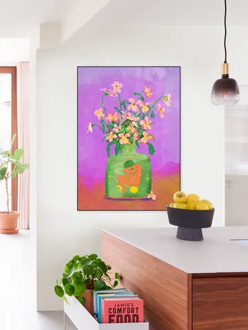 Pansies In A Vase