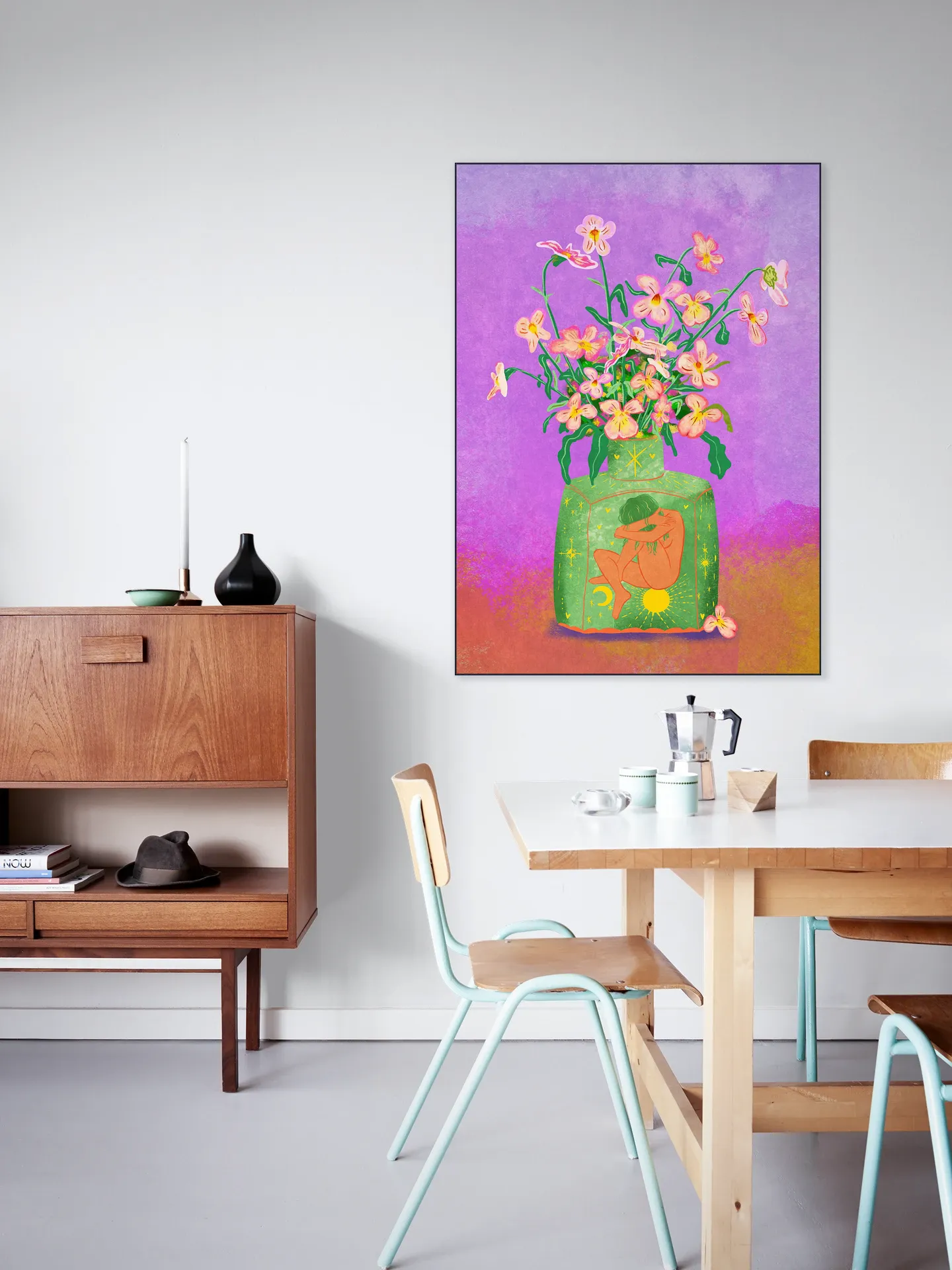 Pansies In A Vase
