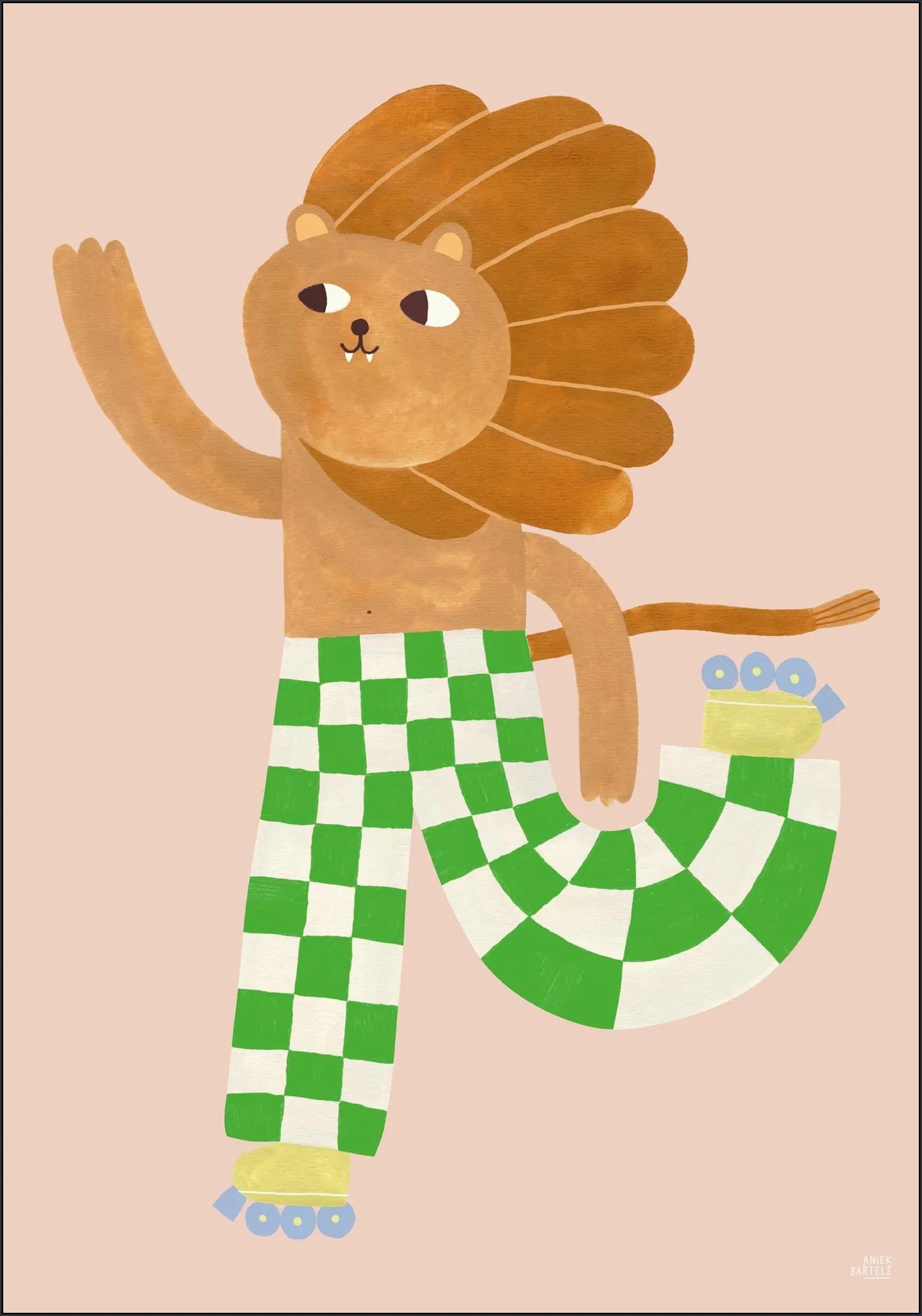 Skating Lion