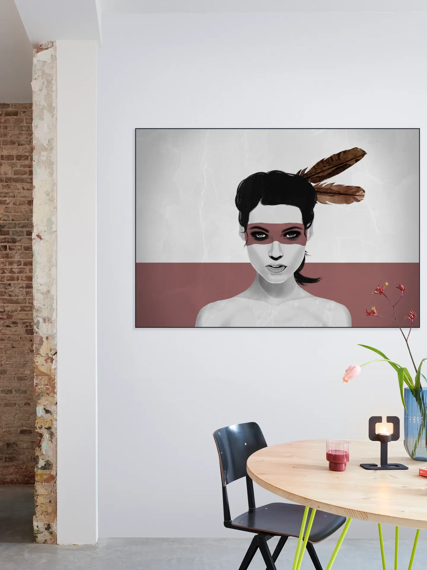Warpaint and peace Feathers