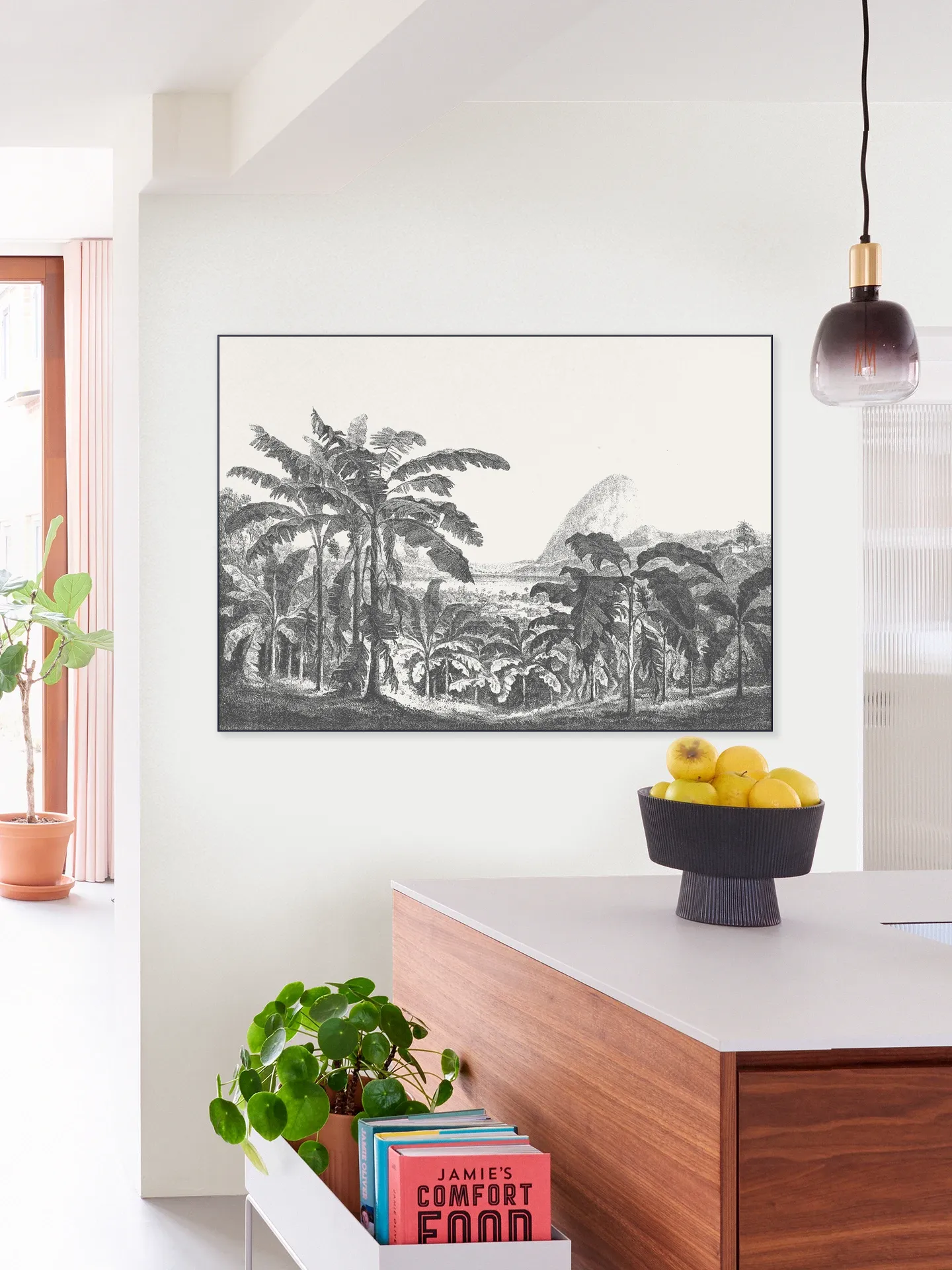 Palms and Mountain