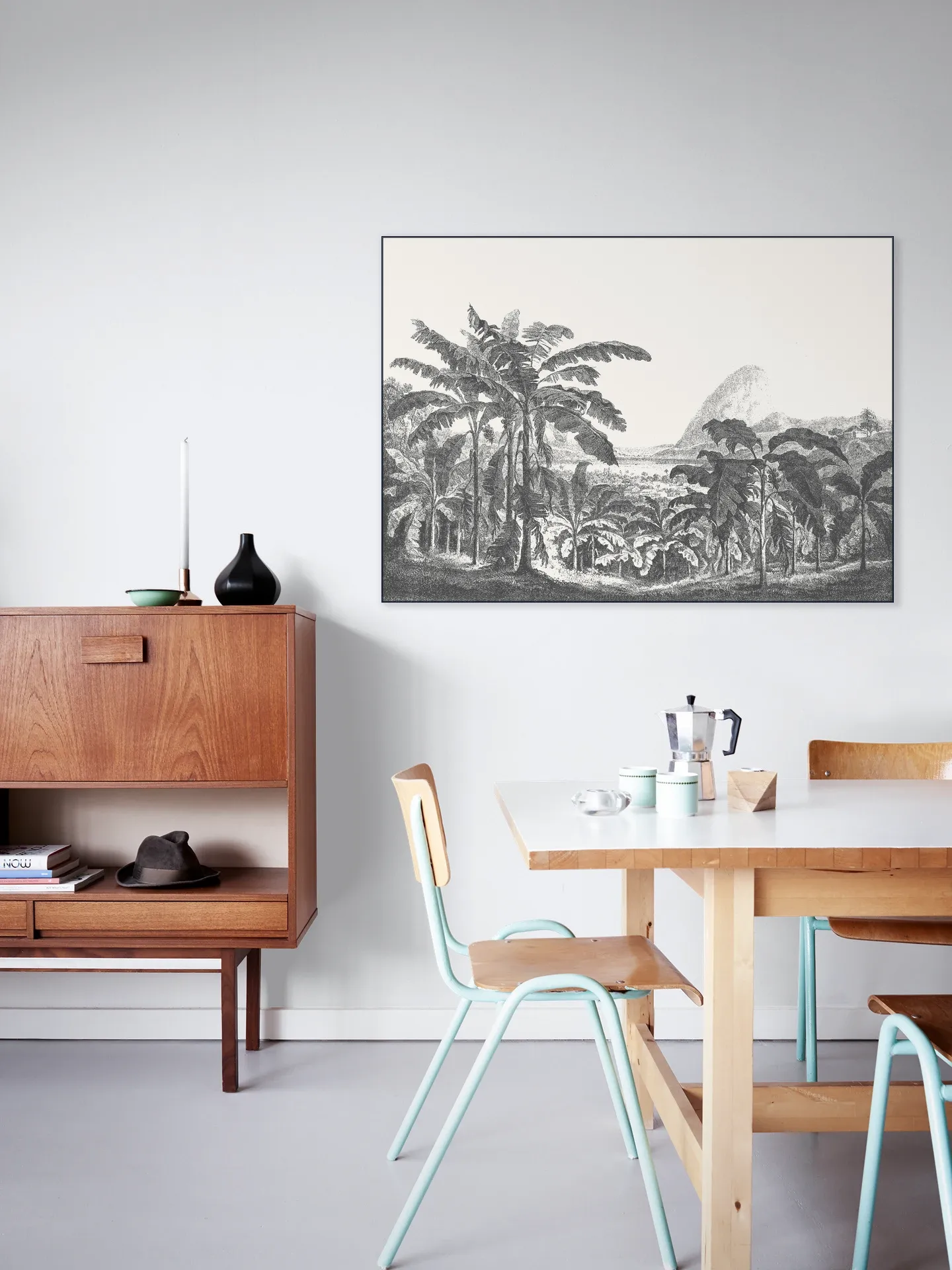 Palms and Mountain
