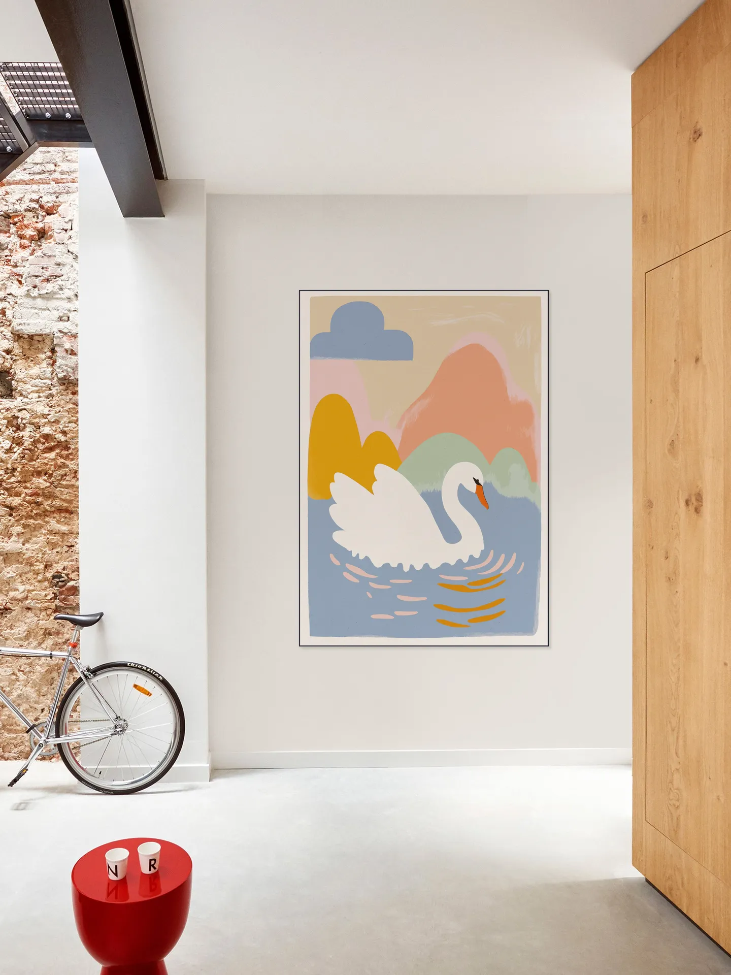 Swan in Lake