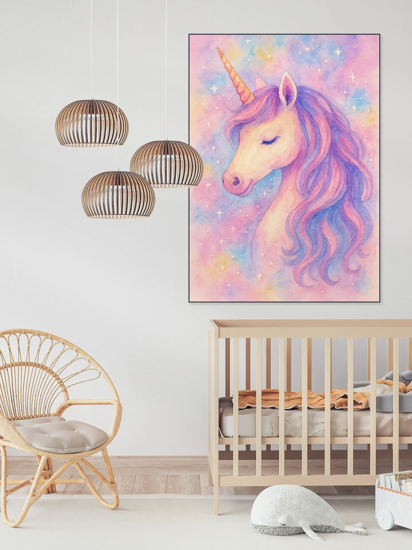 The Enchanted Unicorn Beneath the Stars