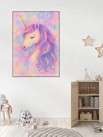 The Enchanted Unicorn Beneath the Stars