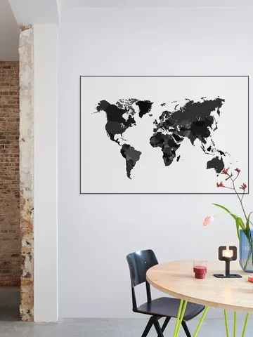 World Map white
