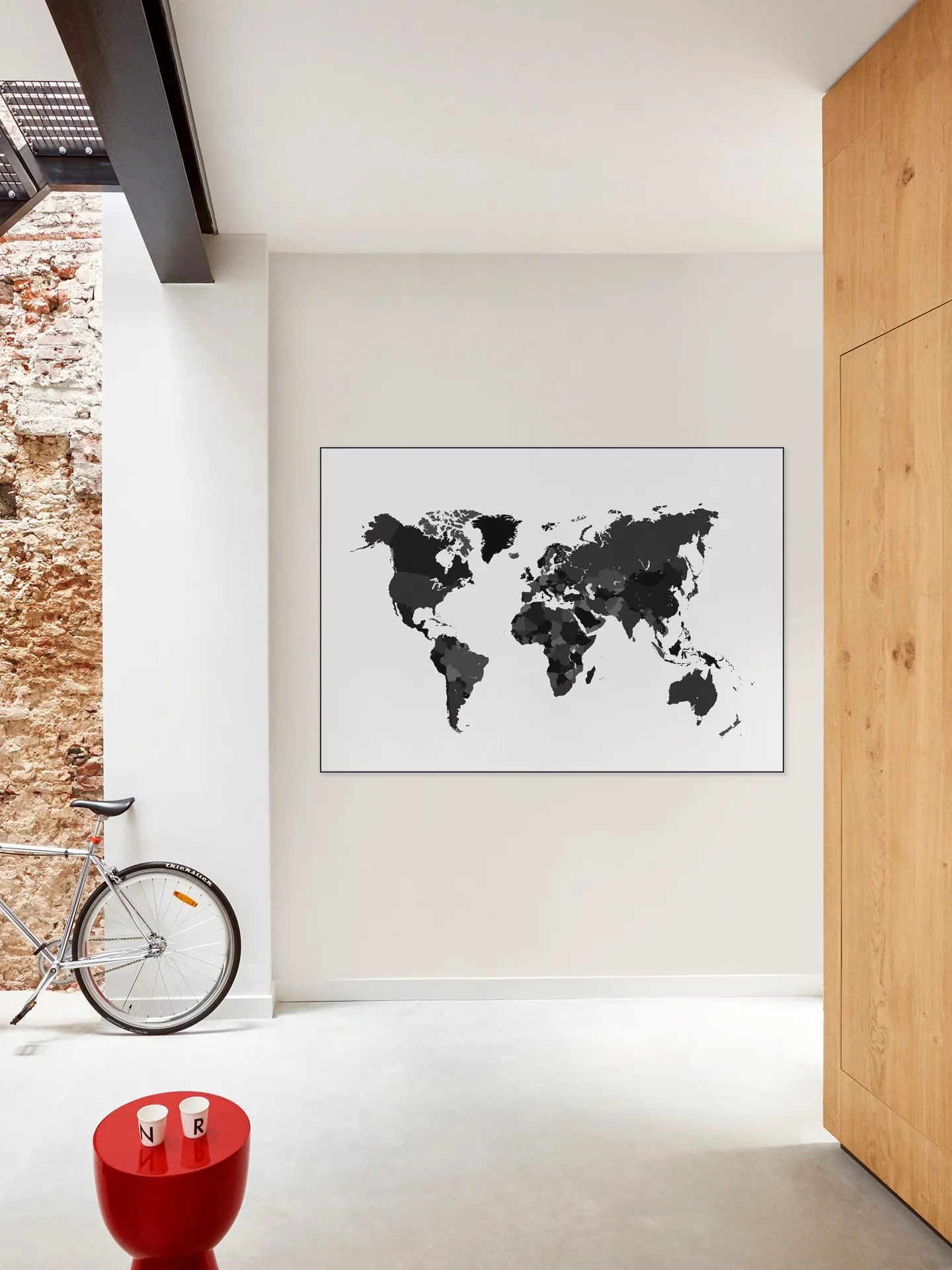 World Map white